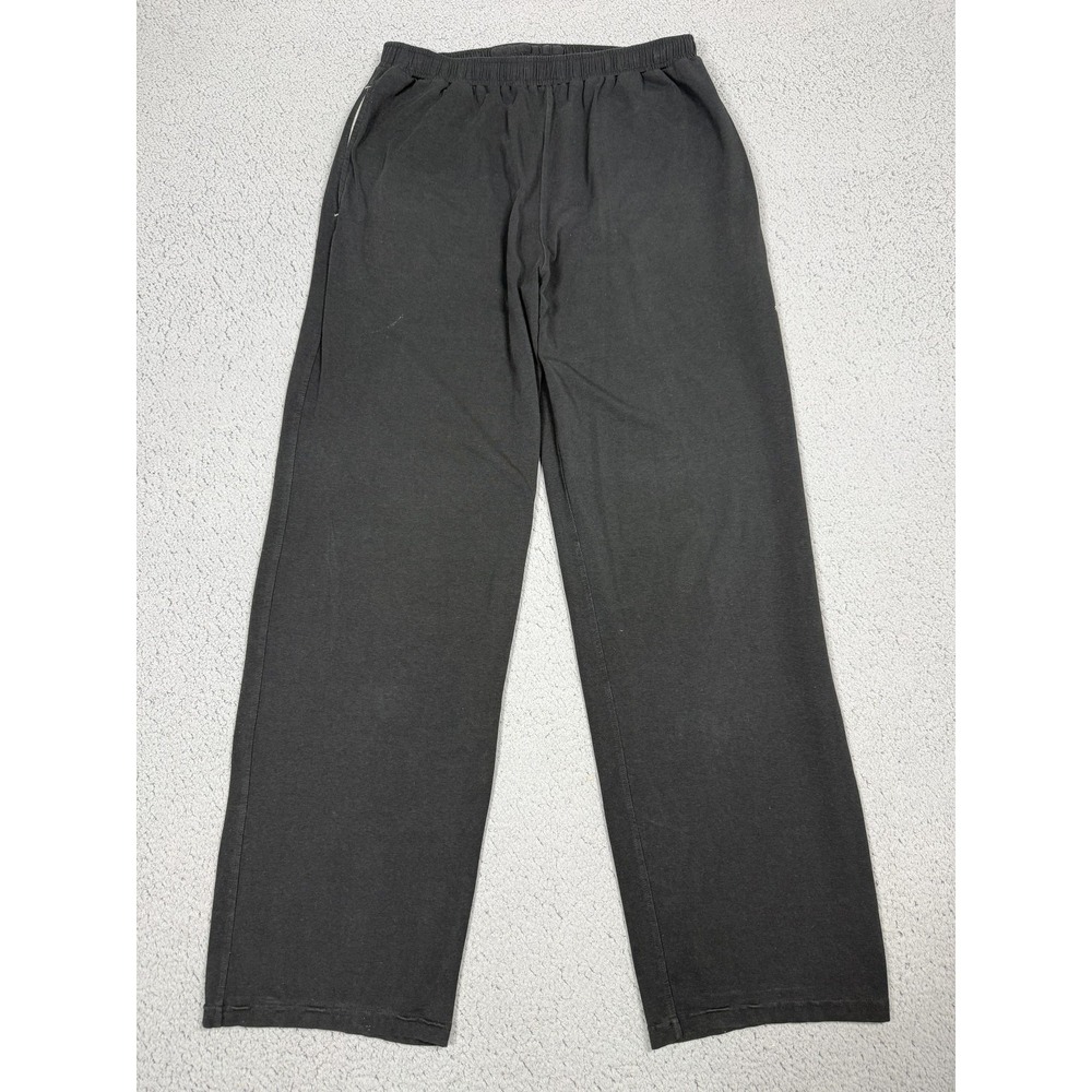 Cariloha BambooFit Pants Mens M Black Jersey Sweatpants Lounge Bamboo Soft‎